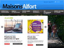 Tablet Screenshot of maisons-alfort.fr